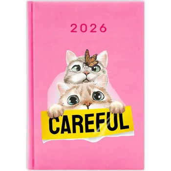 Kalendář Knižkový kalendář 2026 A5 FunnyCase modrý