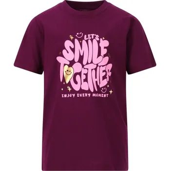 Dívčí tričko Dívčí tričko ZigZag Roban velikost 110 dark purple