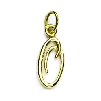 Přívěsek Zlatý přívěsek, žluté zlato, písmenko O - P 437 (Zlaté písmenko)