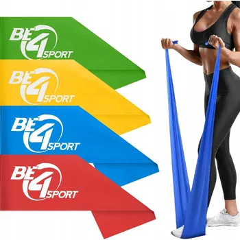Sada posilovacích gum Be4Sport Flat Band 2-15 kg, 4 ks