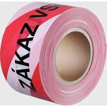 Výstražná páska Bariérová páska výstražná 75mm x 250m Zákaz vstupu