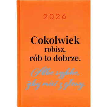 Kalendář Knižkový kalendář 2026 A5 Cute Cups oranžový