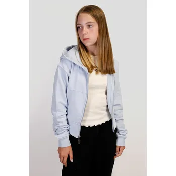 Dívčí mikina Reporter Young | Dívčí modrá mikina s kapucí a potiskem - Barva MODRÁ, Velikost 152 251-0555G-19-420-1