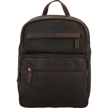 Městský batoh Stylový kožený batoh GW Nasim, tmavě hnědý