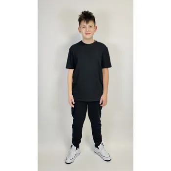 Chlapecké tričko Reporter Young | Chlapecké černé klasické tričko bez potisků - Barva ČERNÁ, Velikost 134/140 243-0440B-26-100-1