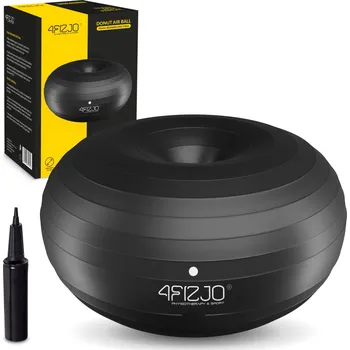 Gymnastický míč Gimnastický míč DONUT AIR BALL černý