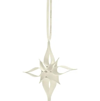 Blomus KAZARY set 4 papírových vánočních krystalů krémová