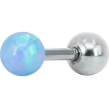 Náušnice Troli Piercingová náušnice se světle modrým syntetickým opálem + 2 měsíce na vrácení zboží