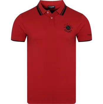 PLEIN SPORT Iconic Roar Red polo tričko L Červená
