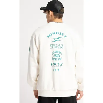 Chlapecká mikina Reporter Young | Chlapecká krémová mikina bez kapuce a s potiskem - Barva KRÉMOVÁ, Velikost 176 251-0550B-35-210-1