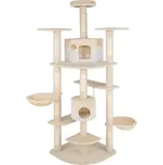 TecTake GmbH 402186 kočičí škrabadlo fippi 201cm - béžová/bílá