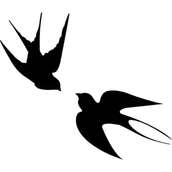 Samolepicí dekorace na vozidlo Samolepka PTÁČCI na auto ODOLNÁ FÓLIE AUTOMOBILOVÁ 10 cm