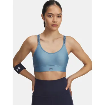 Dámské spodní prádlo Dámská podprsenka Under Armour UA Infinity Mid 2.0 B 1384123-418 Modrá XS D-DD
