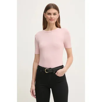 Pánské tričko Tričko Tommy Hilfiger WW0WW43918 růžová 03X, vel. XS