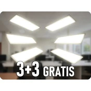 LED panel LED panel do kazetového stropu 40W, 4800lm, Backlit, 120x30cm, 3+3 zdarma! Neutrální bílá