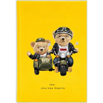 Diář Knižní diář 2026 A5 FunnyCase žlutý