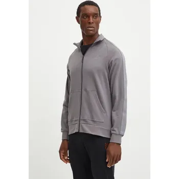 Pánská mikina Bavlněná mikina HUGO šedá barva, s aplikací, 50520493 90X, vel. S