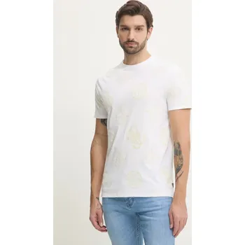 Bavlněné tričko Guess bílá barva, s aplikací, M5RI46 KBW41 M5RI46.KBW41 00X, vel. L