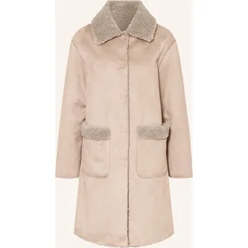 Dámský kabát White Label Dámský Kabát V Koženém Vzhledu, černošedá, 38