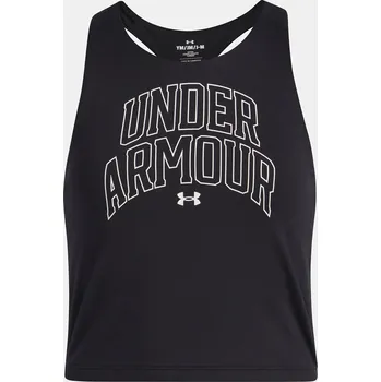 Dívčí tričko Dívčí tílko Under Armour UA Motion Branded Tank-BLK 6006029-003 Černá YSM
