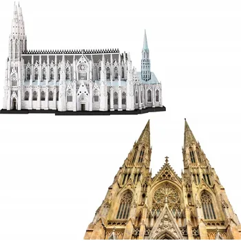 Obraz Puzzle Kovové 3D Katedrála svatého Patrika Stavebnice Ocel Dárek Kolekce