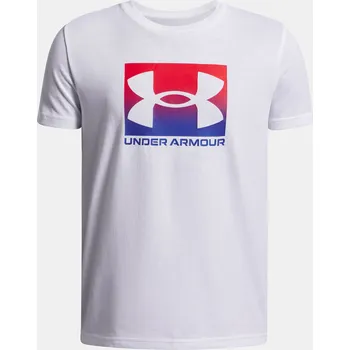 Chlapecké tričko Chlapecké tričko Under Armour UA B BOXED SPORTS UPDA 1388672-100 Bílá YMD