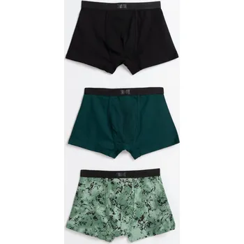 Reporter Young | Chlapecké zeleno-černé boxerky – 3-PACK - Barva VÍCEBAREVNÁ, Velikost 170/176 243-0999B-24-900-1