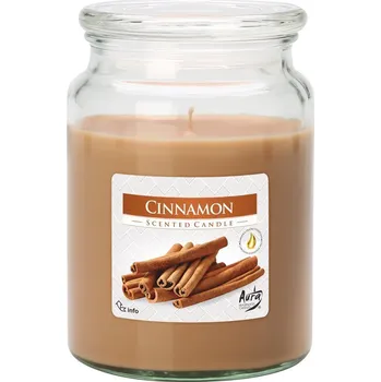 Svíčka Bispol Aura Maxi Cinnamon 500 g 1 100 hod Skořice