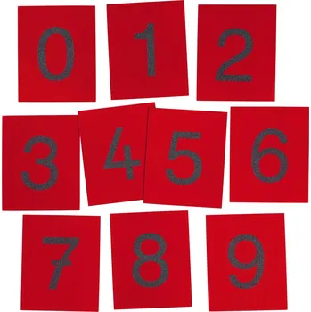 Dřevěná hračka BETZOLD Smirkové destičky - čísla