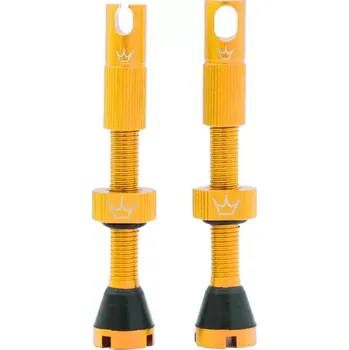 Plášť na kolo Peaty's Peaty's bezdušové ventilky Chris king MK2 42mm barva zlatá