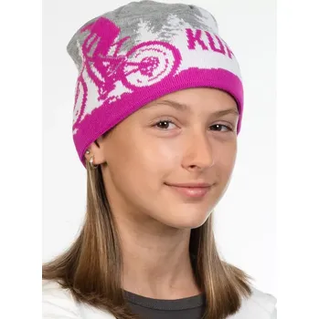 Čepice Kupkolo Čepice zimní, Kupkolo - obrázek kola barva šedá/růžová