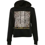 CAVALLI CLASS Leopard Black mikina XXL Černá