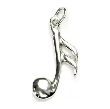 Přívěsek Zlatý přívěsek, nota, bílé zlato - P 353 (Zlatá nota)