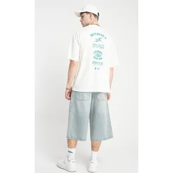 Reporter Young | Chlapecké krémové tričko ve stylu koláže s potiskem na zádech - Barva KRÉMOVÁ, Velikost 152 251-0440B-68-210-1