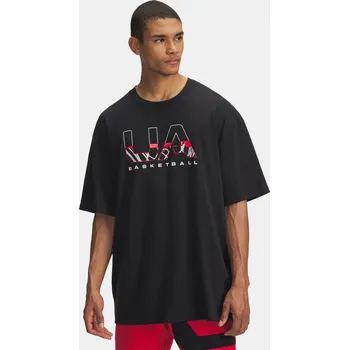 Pánské tričko Under Armour UA M HWT Hoops Branded SS 6003687-001 Černá SM