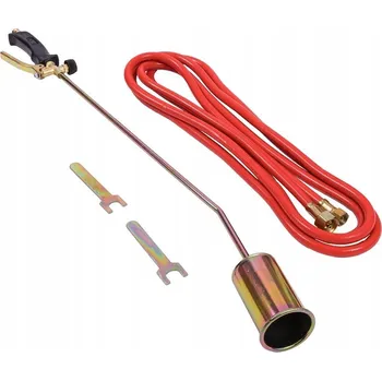 Plynová hadice PLYNOVÝ POKRÝVACÍ HOŘÁK 90 cm JEDNOTLIVÁ TRYSKA + PROPAN-BUTANOVÁ HADICE 155 cm