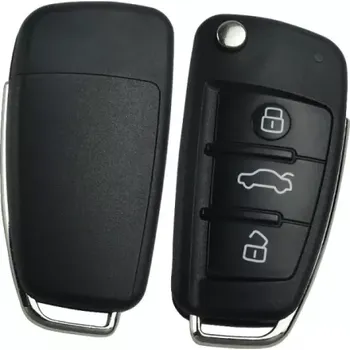 Autoklíč Vystřelovací klíč Audi 3 tlačítka (obal)