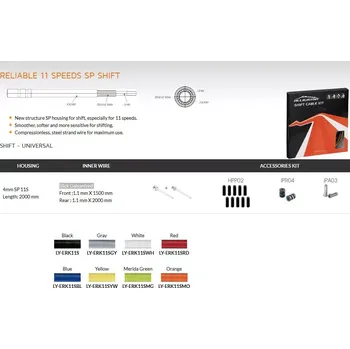 Lanko pro jízdní kolo Alligator Řadící set Alligator, LY-ERK11 barva bílá