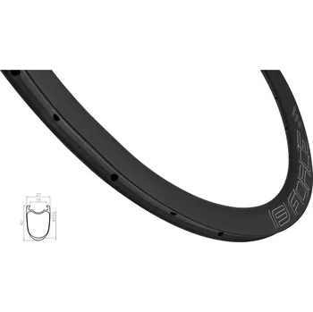 Ráfek na kolo FORCE Silniční ráfek Force Karbon disc, 40mm, plášťový počet děr 24