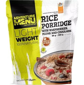 Hotové jídlo AdventureMenu AdventureMenu Rýžová kaše se švestkou, malinou a skořicí varianta 89 g