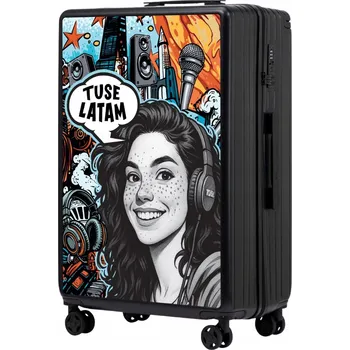 Velký cestovní kufr z ABS, tvrdý skořepinový, odbavovaný zavazadlo XXL na kolečkách WINGS