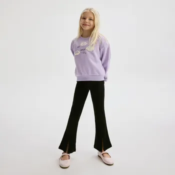 Dívčí oblečení Reserved - Rozšířené legíny s příměsí viskózy - černý - 858CY-99X - 858CY-99X-152-2