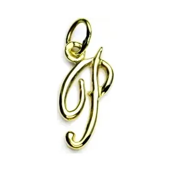 Přívěsek Zlatý přívěsek, žluté zlato, písmenko P - P 437 (Zlaté písmenko)