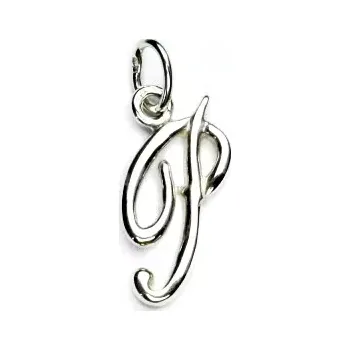 Přívěsek Zlatý přívěsek, bílé zlato, písmenko P - P 437 (Zlaté písmenko)