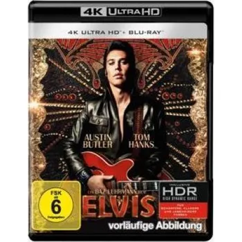 Blu-ray film Elvis - 4K Ultra HD – Tom Hanks,Dacre Montgomery,Austin Butler,Kodi Smit-McPhee,David Wenham,Luke Bracey,Olivia Dejonge,Richard Roxburgh,Xavier Samuel (EN)
