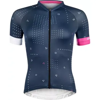 cyklistický dres FORCE Dres Force GAME dámský krátký rukáv, modrý velikost XS