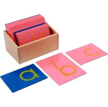 Výuková hračka ADENA MONTESSORI Hmatová písmena - malé tiskací písmo - US norma