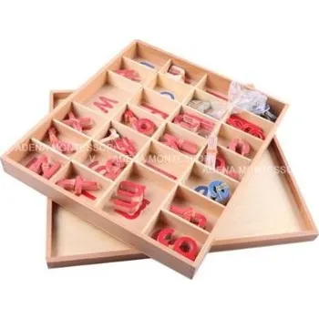 Výuková hračka ADENA MONTESSORI Pohyblivá abeceda - malé tiskací písmo