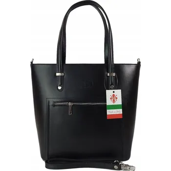 Kabelka Vera Pelle kabelka z pravé kůže černá