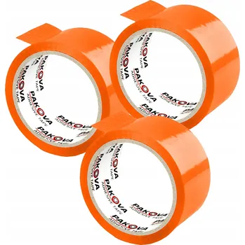 Lepicí páska Balicí páska Pakova oranžová, šířka 48 mm, délka 45 m, 1 ks